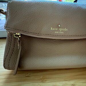 Kate Spade tan leather crossbody purse
